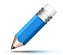 Blue color pencil